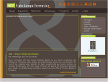 Tablet Screenshot of alaincampoformation.com